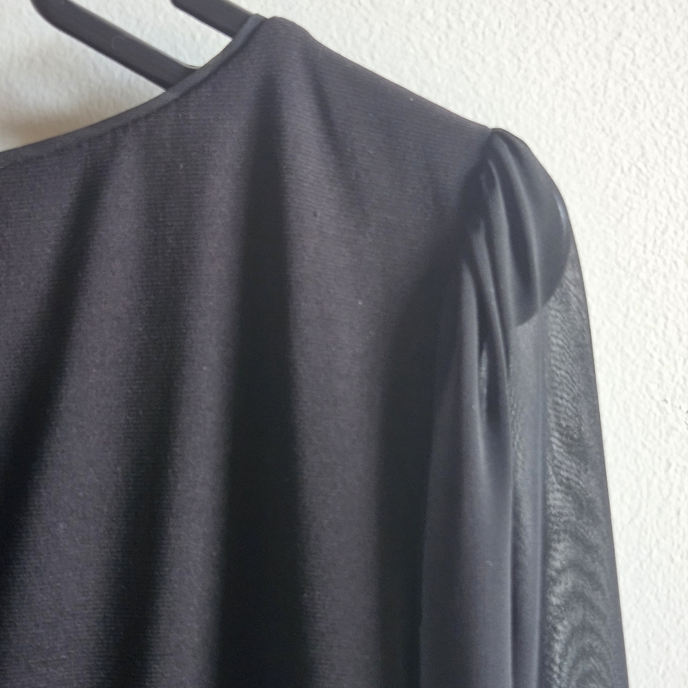 WHBM Chiffon-Sleeve Boatneck Top in Women's M - Picture 6 of 16